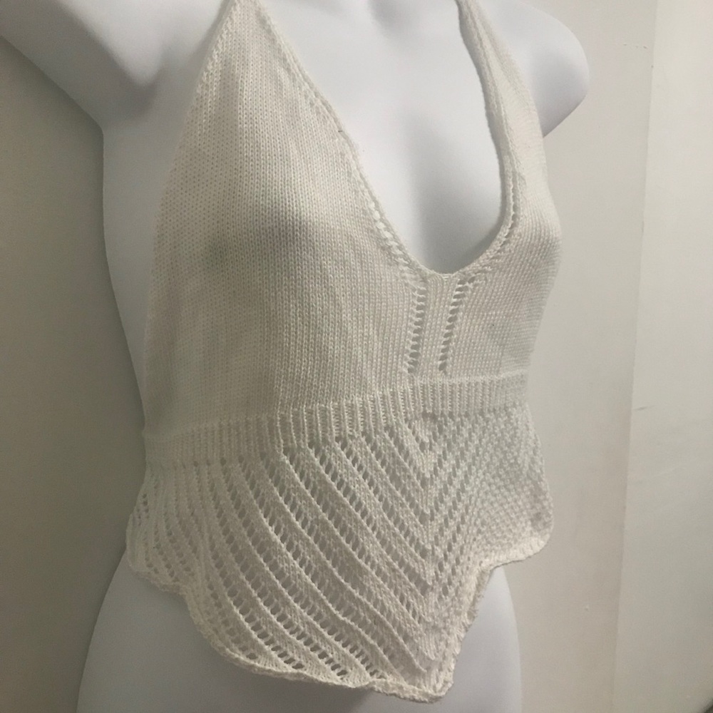 White knit top